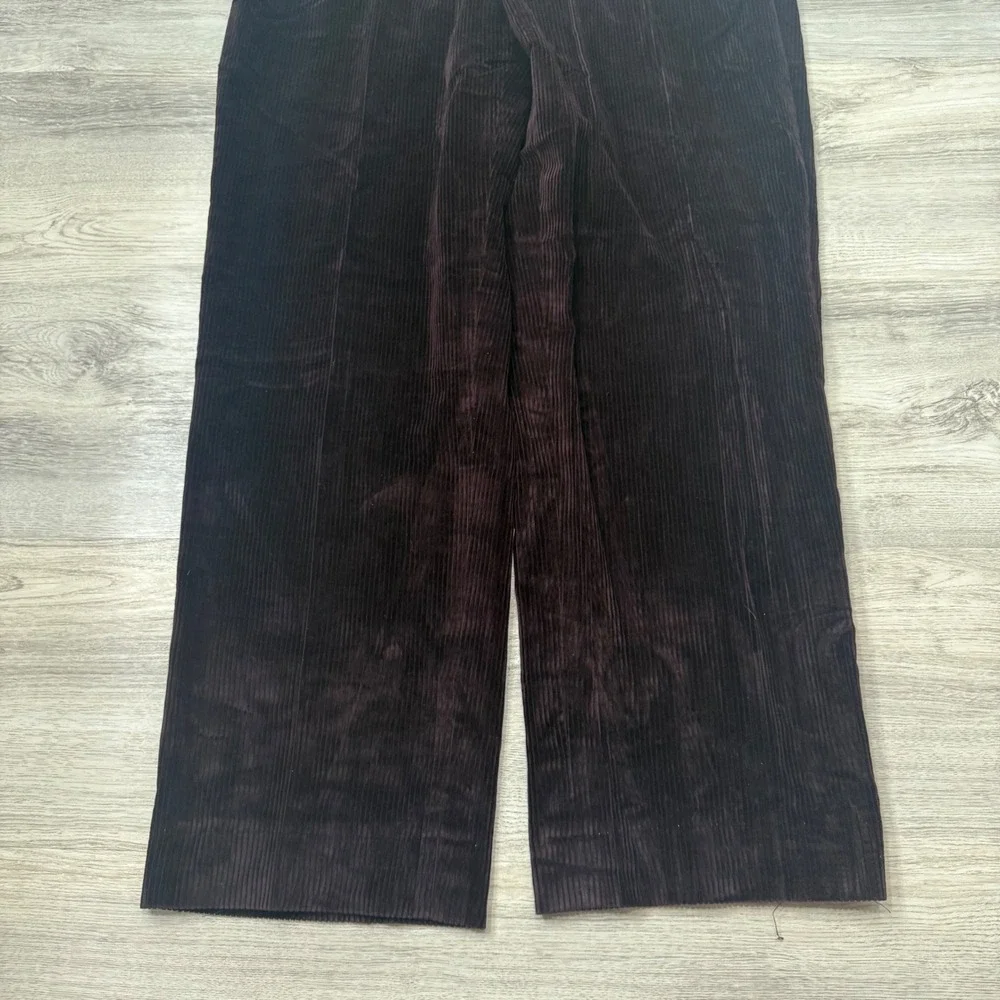 Brooks Brothers Loro Piana Corduroy Pants Mens 35 Brown Burgundy Made in Italy